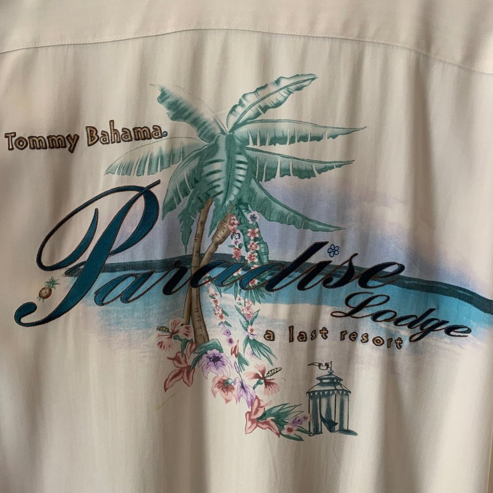 Tommy Bahama Limited Edition 100% Silk Panel Back